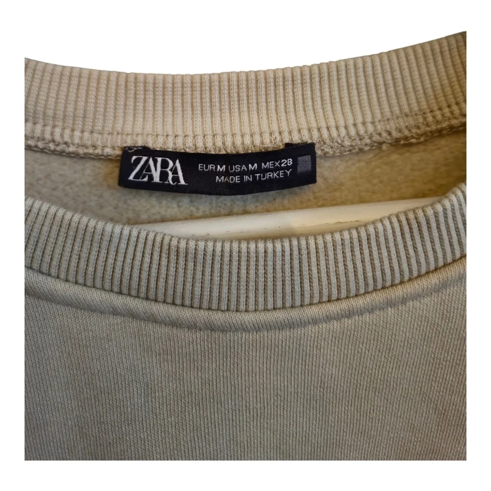 ZARA Cropped Sweatshirt - Beige - Picture 5 of 6
